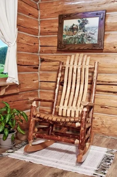 Log Rocking Chair